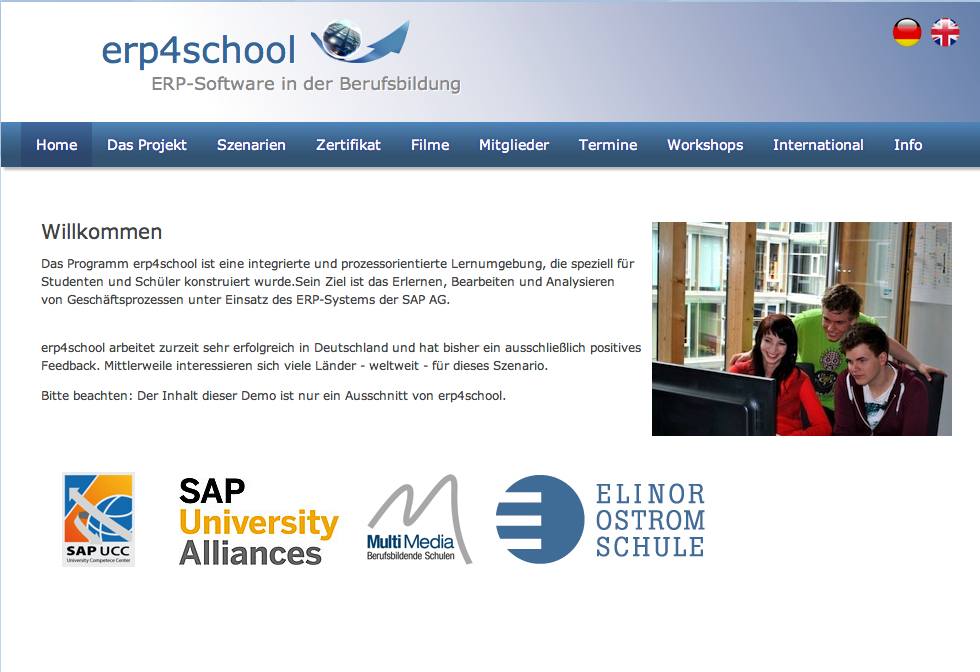 erp4school Website