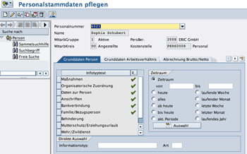 Personalstammdaten SAP 